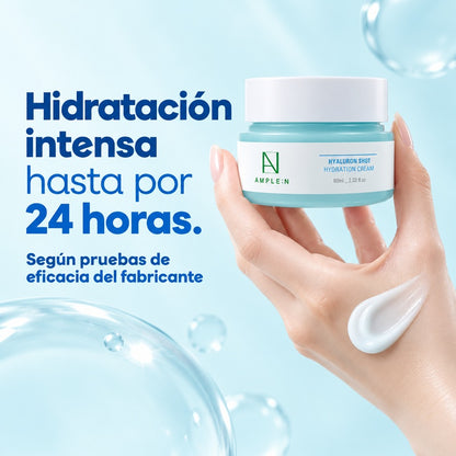Pack Crema Facial Coreana Ácido Hialurónico 60 + 30 ml AMPLEN