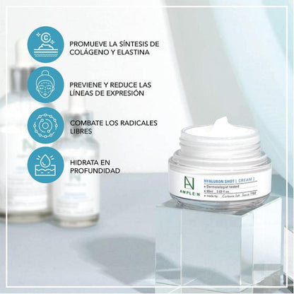 Pack Ácido Hialurónico crema rostro 60 ml + crema contorno de ojos 25 ml