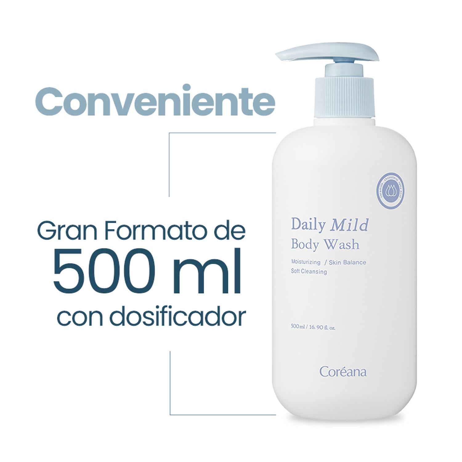 Gel Limpiador Corporal Suave Coréana 500ml