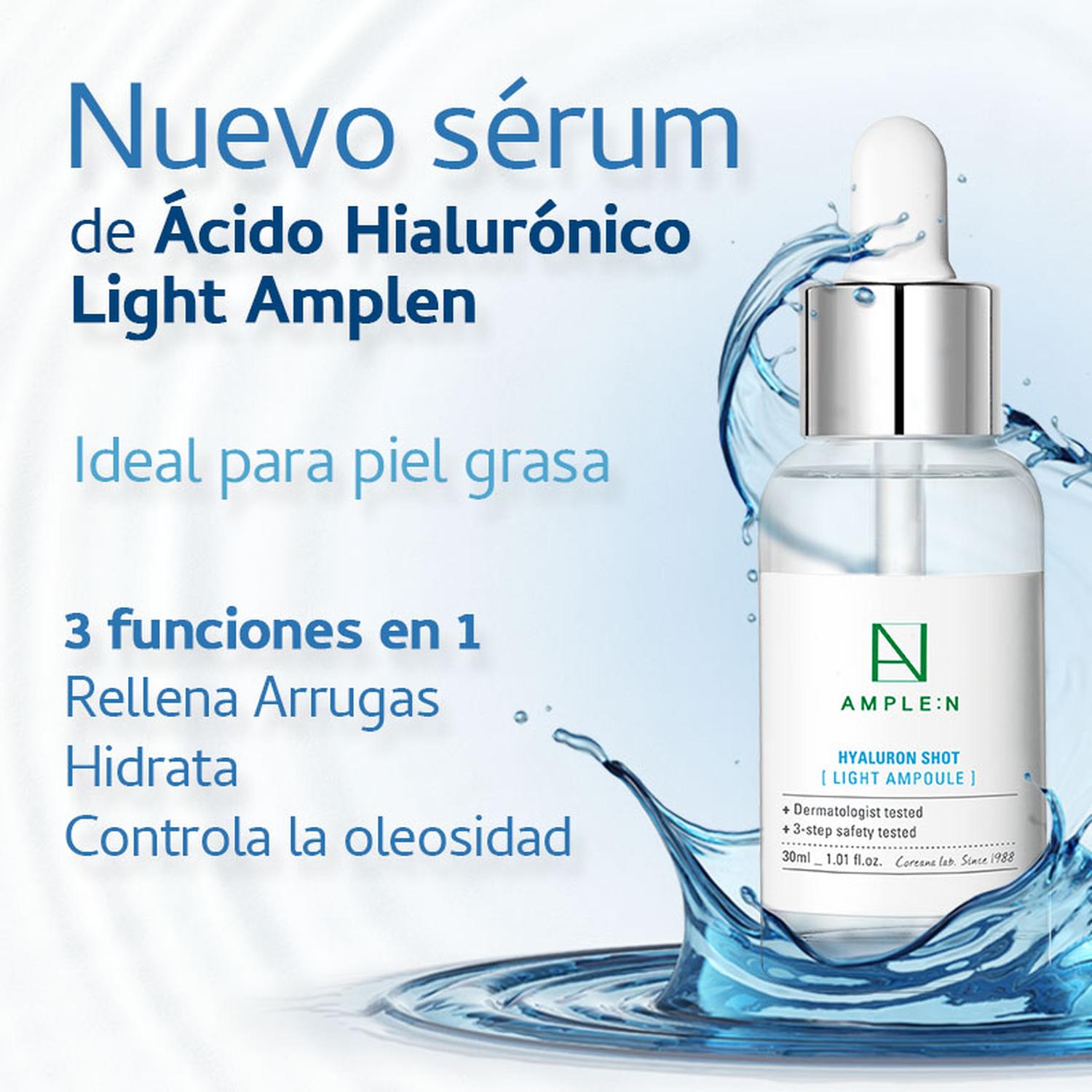 Sérum Facial Ultra Fluido Antiedad AMPLEN Ácido Hialurónico 30ml