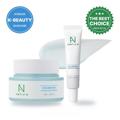 Pack Crema Facial Coreana Ácido Hialurónico 60 + 30 ml AMPLEN