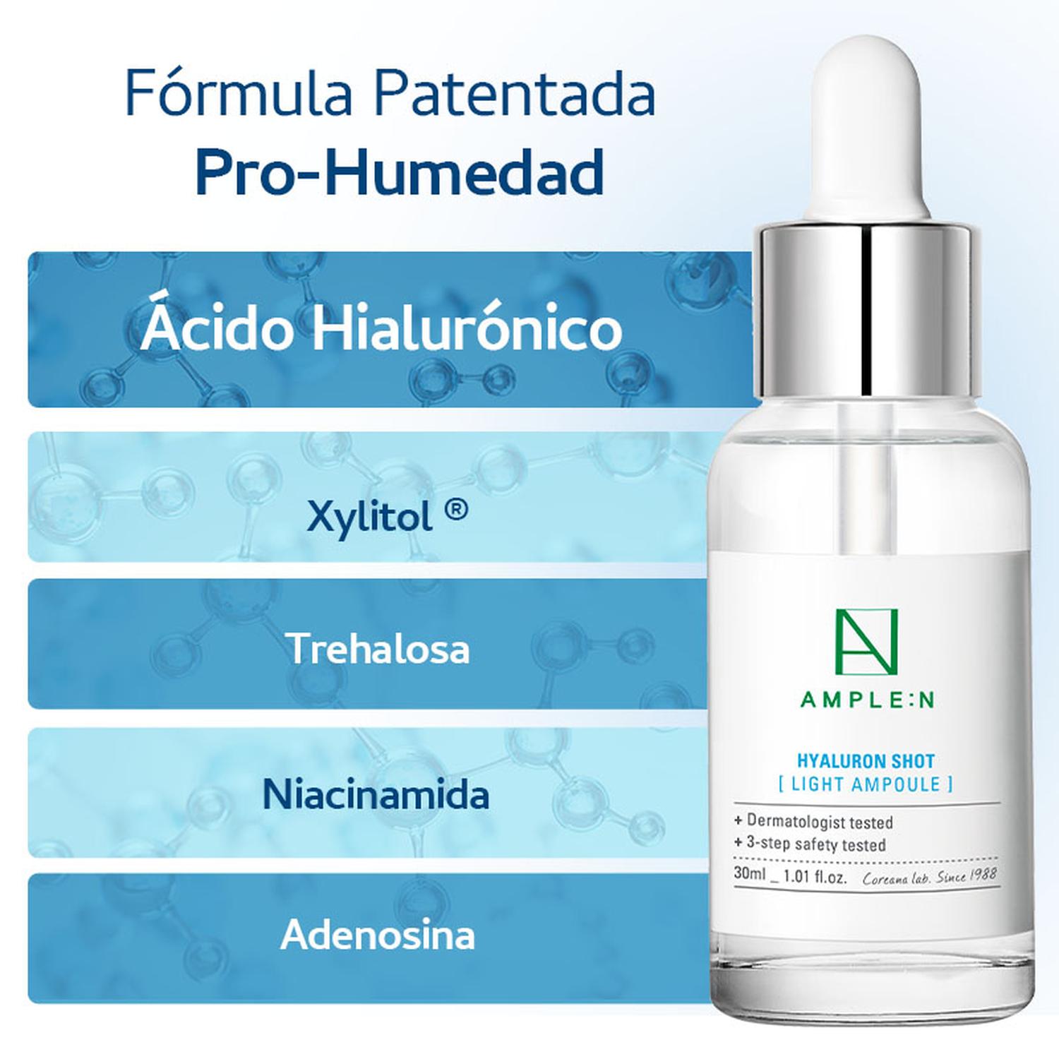 Sérum Facial Ultra Fluido Antiedad AMPLEN Ácido Hialurónico 30ml