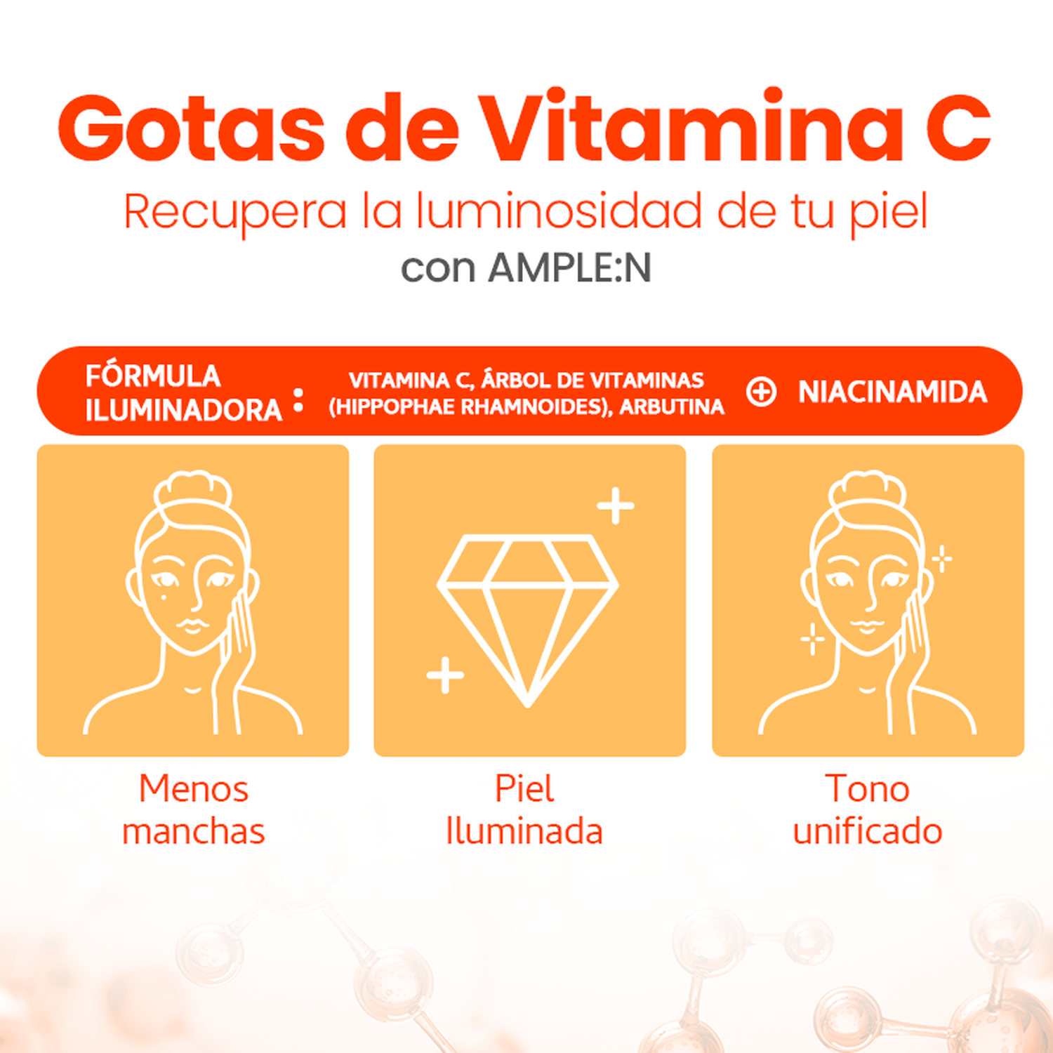 Sérum Facial Anti Manchas AMPLEN Vitamina C 30 ml