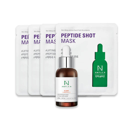 Pack Aclarante- Vit C Serum + Mascarillas x4- AMPLEN