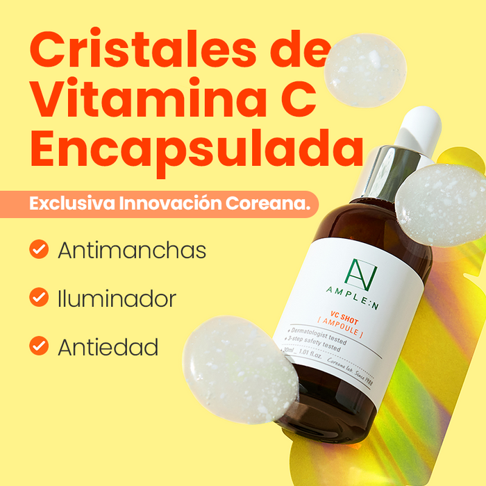 Pack Aclarante- Vit C Serum + Mascarillas x4- AMPLEN
